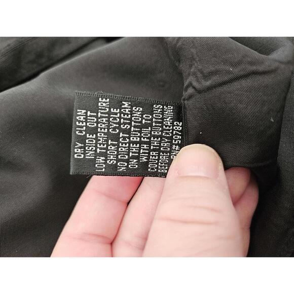 Adrianna Papell size 4 black with embroidered grey floral silk blend midi dress - Picture 7 of 7